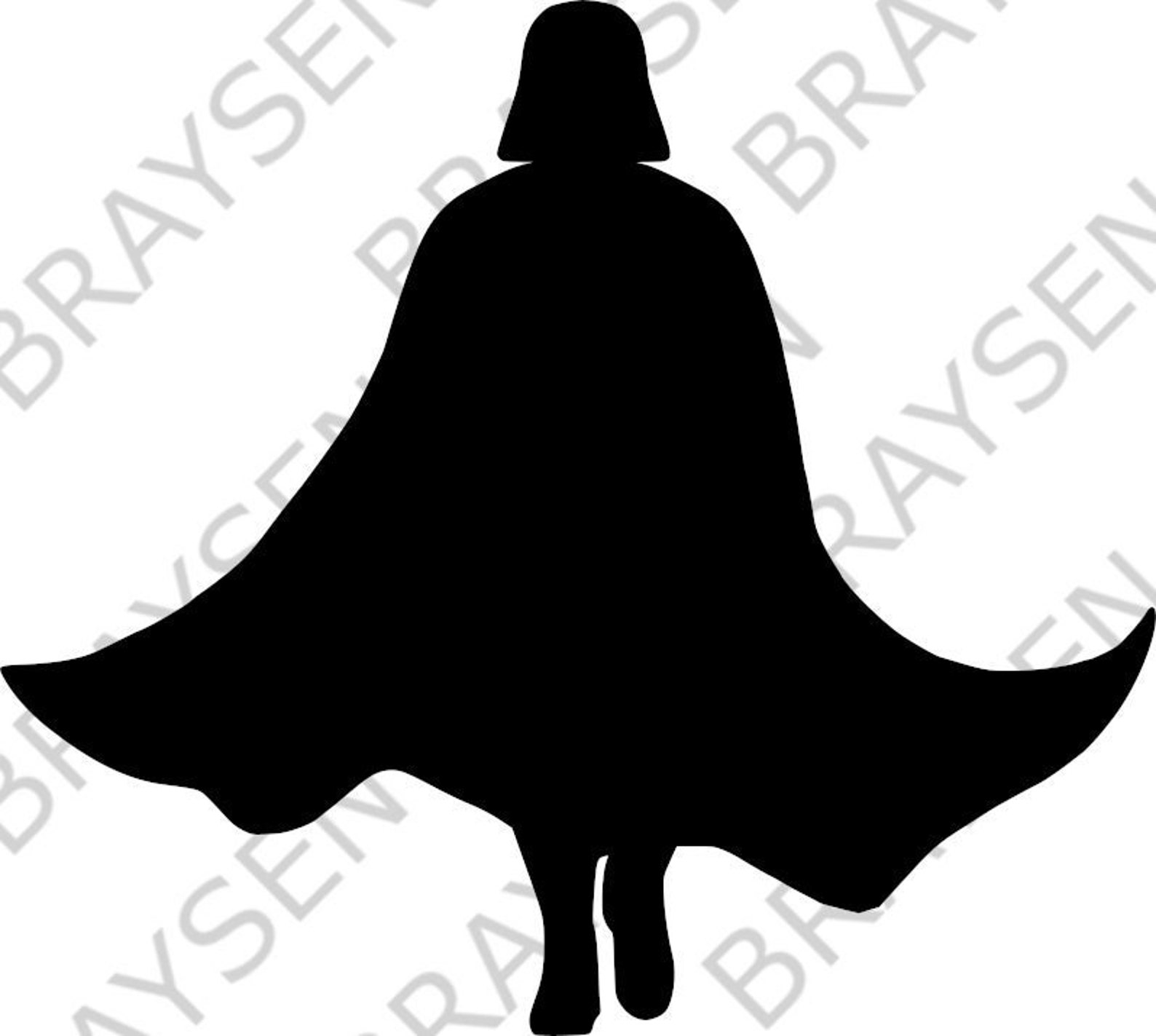 Darth Vader Outline SVG PNG - Etsy