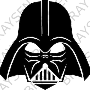 Darth Vader Outline SVG PNG