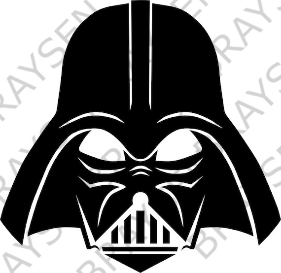 Darth Vader Face Outline