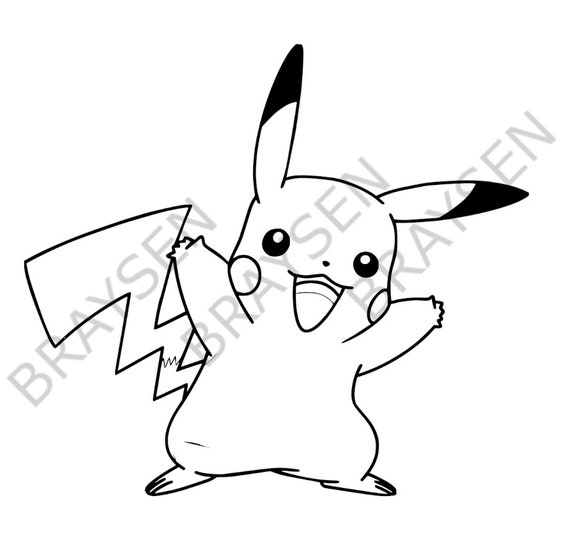 Child Toy Pikachu Black Line Icon. Editorial Stock Image - Illustration of  cute, graphic: 276584734