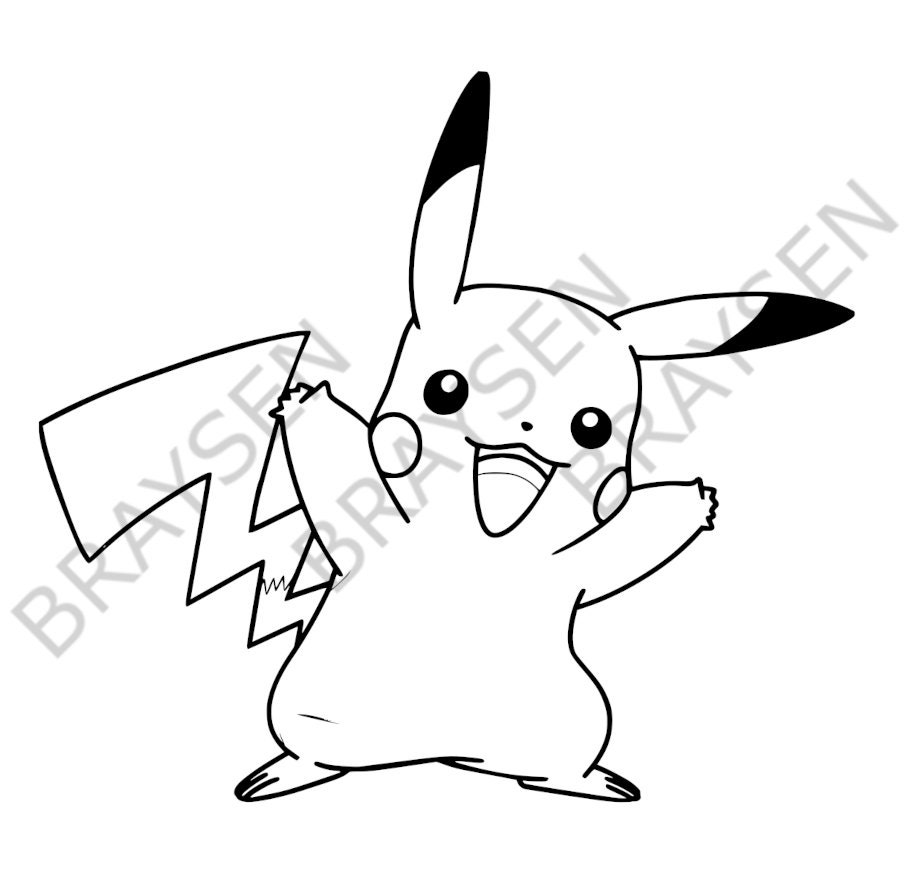 Child Toy Pikachu Black Line Icon. Editorial Stock Image - Illustration of  cute, graphic: 276584734