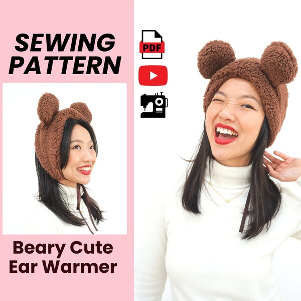 Bear Ears Headband Etsy