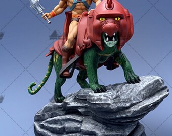 HE-MAN & BATTLE CAT Key Ring Chain Keyring He-Man Masters of the Universe MOTU HE-MAN & BATTLE CAT Key Ring Chain Keyring He-Man Masters of the Universe MOTU