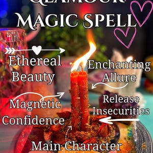 Main Character Glamour Spell - Radiate Beauty, Confidence & Magneticism | Attract Everything You Want Candle Magic Spell