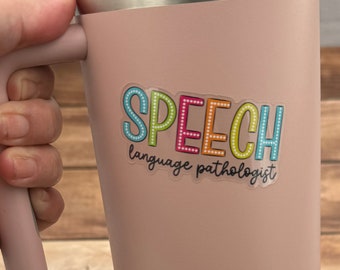 Bright SLP Sticker for Speech Therapist Gift for SLP Decal for Speech Language Pathologist Sticker for Speech Therapist Sticker for SLP Gift