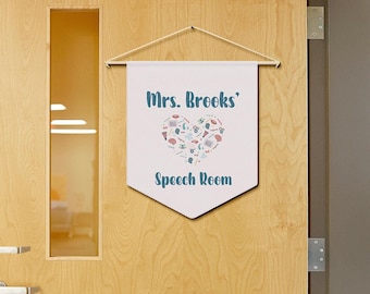 Speech Room Decor for SLP Gift Speech Therapist Personalized Room Sign for SLP Room Sign Speech Language Pathologist Room Decor for Speechie