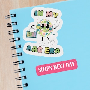 Sticker AAC pour orthophoniste Sticker pour professeur de vitesse Sticker pour orthophoniste Cadeau pour orthophoniste Sticker AugComm à mon époque AAC