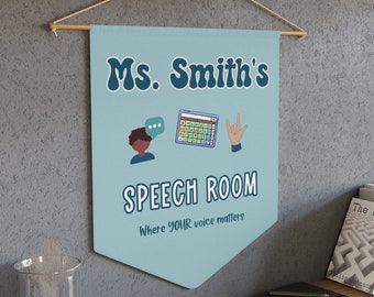 Speech Room Sign for SLP Decor Speech Language Pathologist Room Decor for Speech Therapist Sign Your Words Matter Speech Sign New SLP Gift
