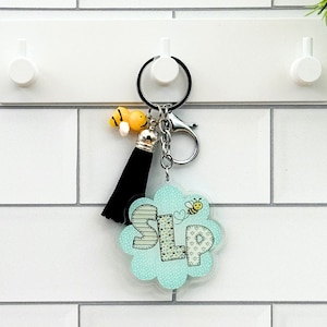 Speech Language Pathologist Keychain for SLP Keychain for SLP Supervisor New SLP Gift Speech Therapist Gift for Slp Grad Gift for Speech
