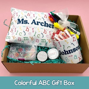 Personalized Teacher Gift Box for Teacher Holiday Gift for Teacher Appreciation Box Educator Gift for Back to School Teacher Gift