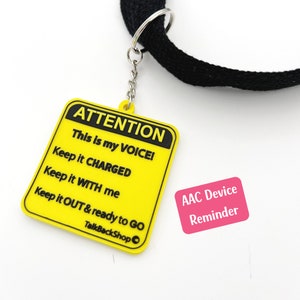 AAC Device Keychain for Communication Device for AAC Advocate Gift for SLP Keychain for Special Education Teacher Keychain for Speech Gift