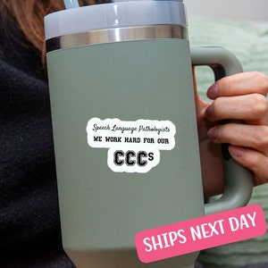 Stickers orthophoniste pour orthophoniste Cadeau pour nouveau CCC-SLP Sticker pour orthophoniste Cadeau pour nouveau diplômé Sticker Sticker pour orthophoniste