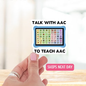 AAC Sticker for SLP Sticker for Sped Teacher Gift for Speech Therapist Sticker for AAC Decal for Communication Device Sticker for Speech