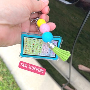 AAC Keychain with Core Vocabulary AAC Device Keychain for Sped Teacher Gift for SLP Keychain for Speech Therapist Gift for Aac Awareness