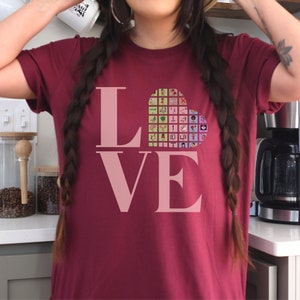 Valentine&#39;s AAC Shirt for Speech Therapist Shirt for Valentine&#39;s Day AAC Tee for Sped Teacher Valentine Shirt for Slp T-shirt for AugComm