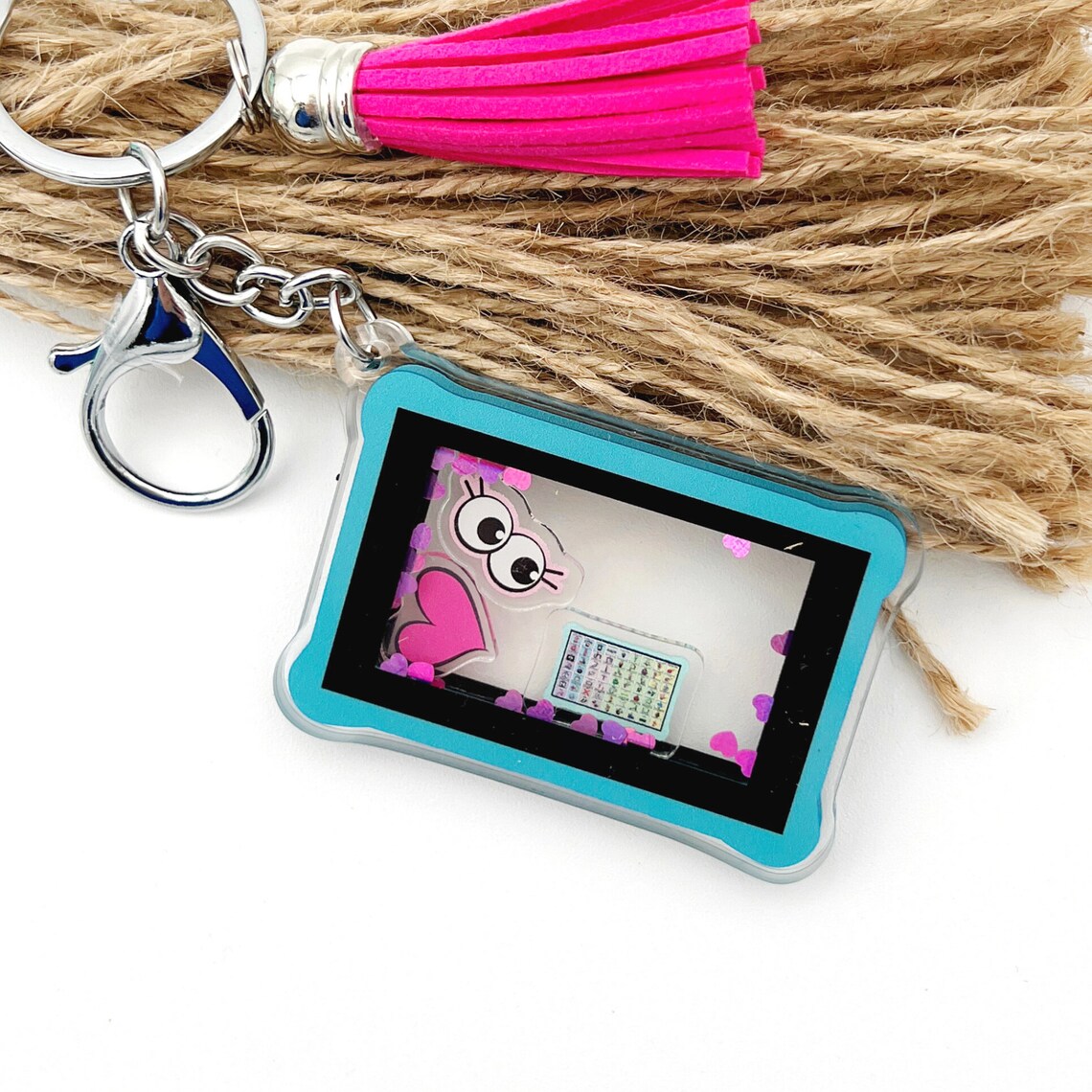 AAC Keychain for AAC Awareness Key Ring for SLP Gift for Sped Ed ...