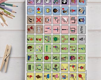 Cuaderno de vocabulario básico de CAA para el diario del logopeda. Regalo para el profesor de educación especial. Cuaderno de concientización sobre CAA para el nuevo graduado de logopeda. Regalo.