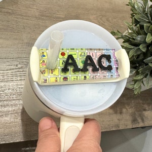 AAC Core Board Tumbler Nameplate SLP Gift Tumbler Name tag AAC Core Vocabulary Custom Nameplate for Sped Gift for Aac Awareness Speech Gift