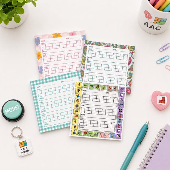 Speech Therapy Sticky Note SLP Data Collection Progress Monitoring Note Speech Therapy Organization Student Goal Tracking SLP Office Supply