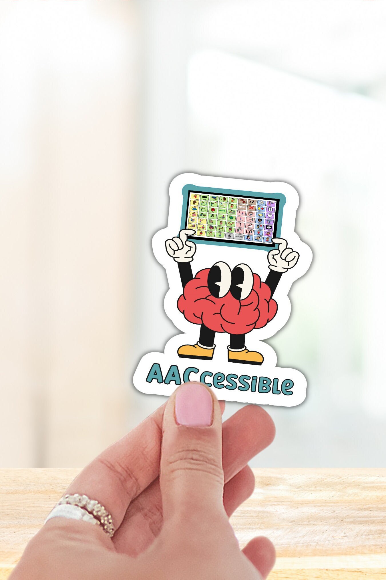 AAC Awareness Sticker for SLP Decal for AAC Device Accessibility ...