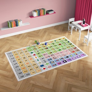 Core Vocabulary Rug AAC Core Board for Sped Classroom Rug for Speech Decor AAC Core Vocabulary School Carpet for Speech Clinic Rug for SLP
