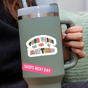 Sprachaufkleber für SLP, Geschenk für Sprachtherapeuten, Aufkleber für Inklusion, Aufkleber „Your Voice Matters“, Aufkleber für SPED-Lehrer, Geschenk für SLP-Aufkleber