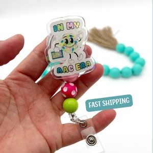 AAC Badge Holder for SLP Gift for AAC Awareness Gift for Special Education Teacher Badge Reel for Speech Therapist Gift for Aac Advocate