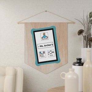 Panneau de salle de parole pour décor SLP pour le vocabulaire de base de l'orthophoniste avec panneau de salle AAC pour le discours de l'enseignant de l'éducation spéciale