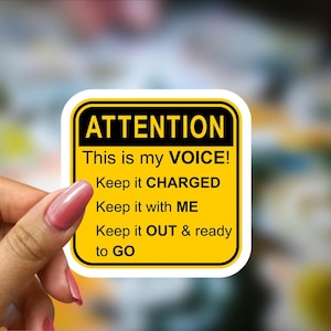 Bulk AAC Device Sticker for Speech Language Pathologist Sticker for Communication Device Sticker for AAC Awareness