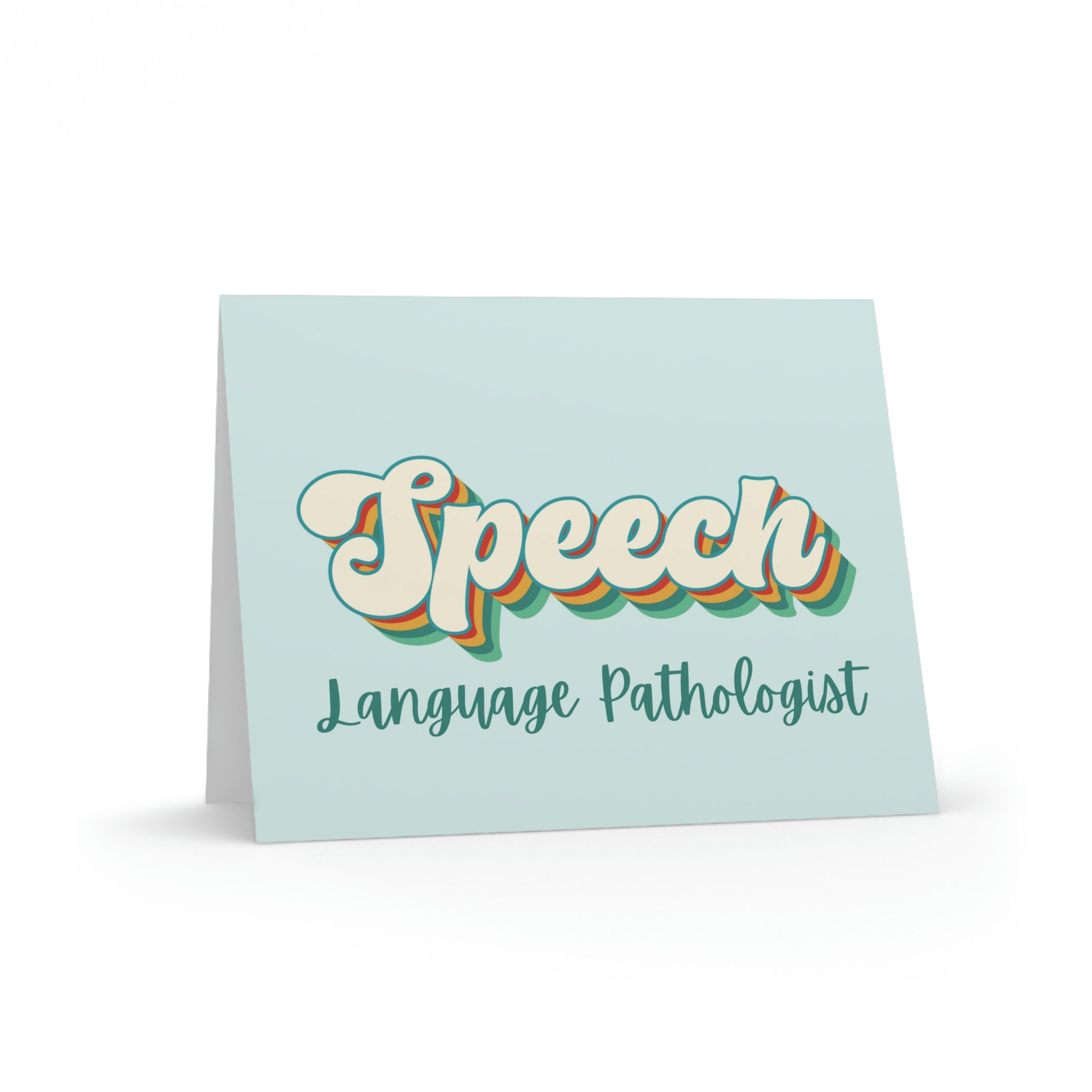 SLP Thank You Cards for Speech Therapist Gift for Speech Note Cards for ...