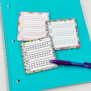 Speech Therapy Sticky Note SLP Data Collection Progress Monitoring Note Speech Therapy Organization Student Goal Tracking SLP Office Supply