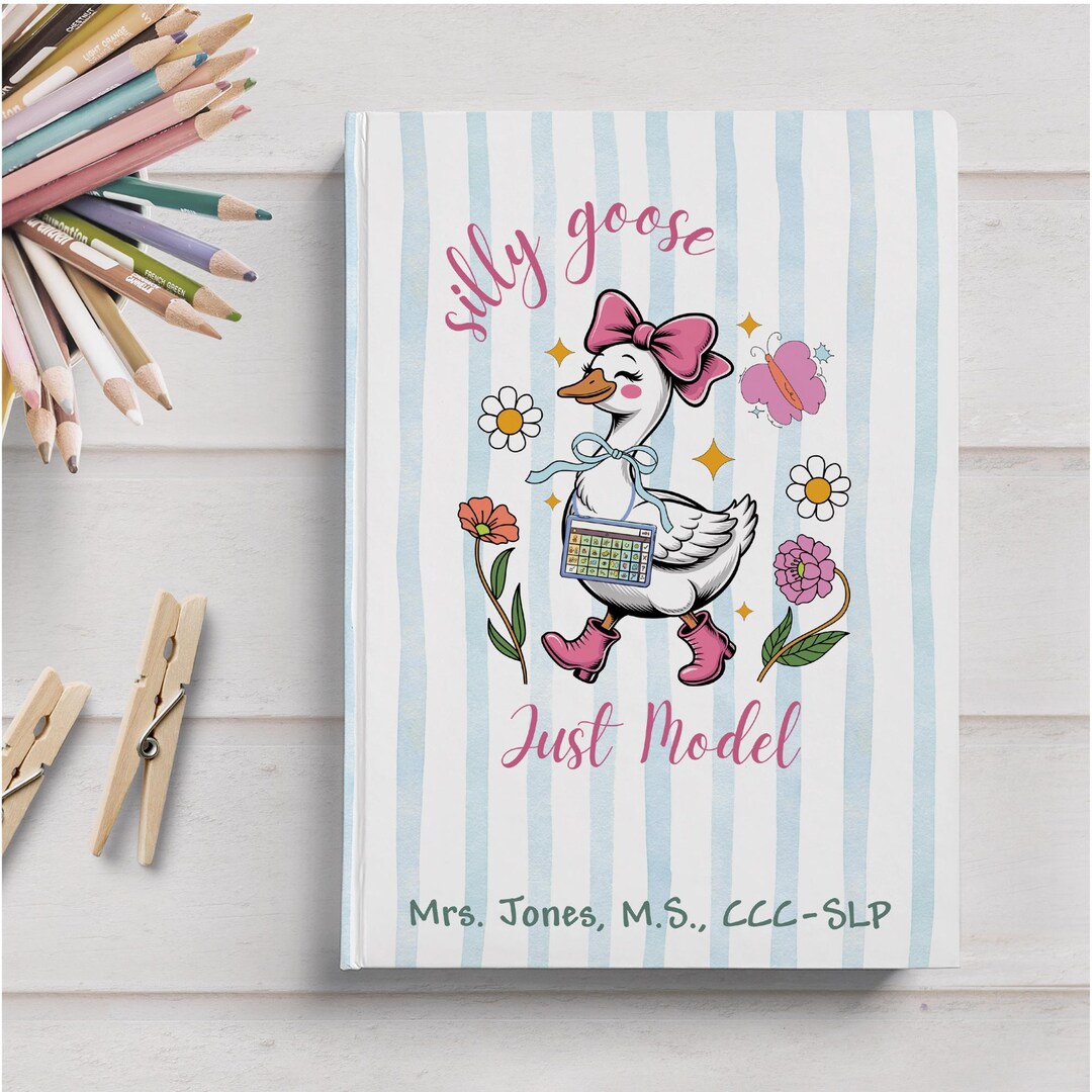 Notebook Goose Silly Goose AAC Journal for Speech Language Pathologist Notebook Goose ...