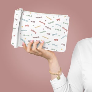 SLP Tas met Fonetiek voor Spraaktherapeut Koppeling met IPA Cadeau voor SLP Portemonnee voor Spraak Taal Patholoog Tas voor Speechie Portemonnee Spraak