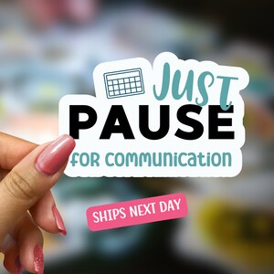 Pegatina AAC para pegatina SLP para calcomanía de maestro Sped para pegatina de concienciación de vocabulario básico AAC Pegatina Sped para regalo de terapeuta del habla