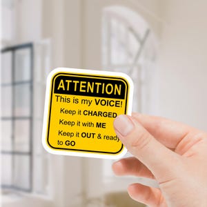 AAC device sticker for speech therapist sticker for SLP Sticker for Communication Device Sticker for SLP Gift for Core Vocabulary Sticker