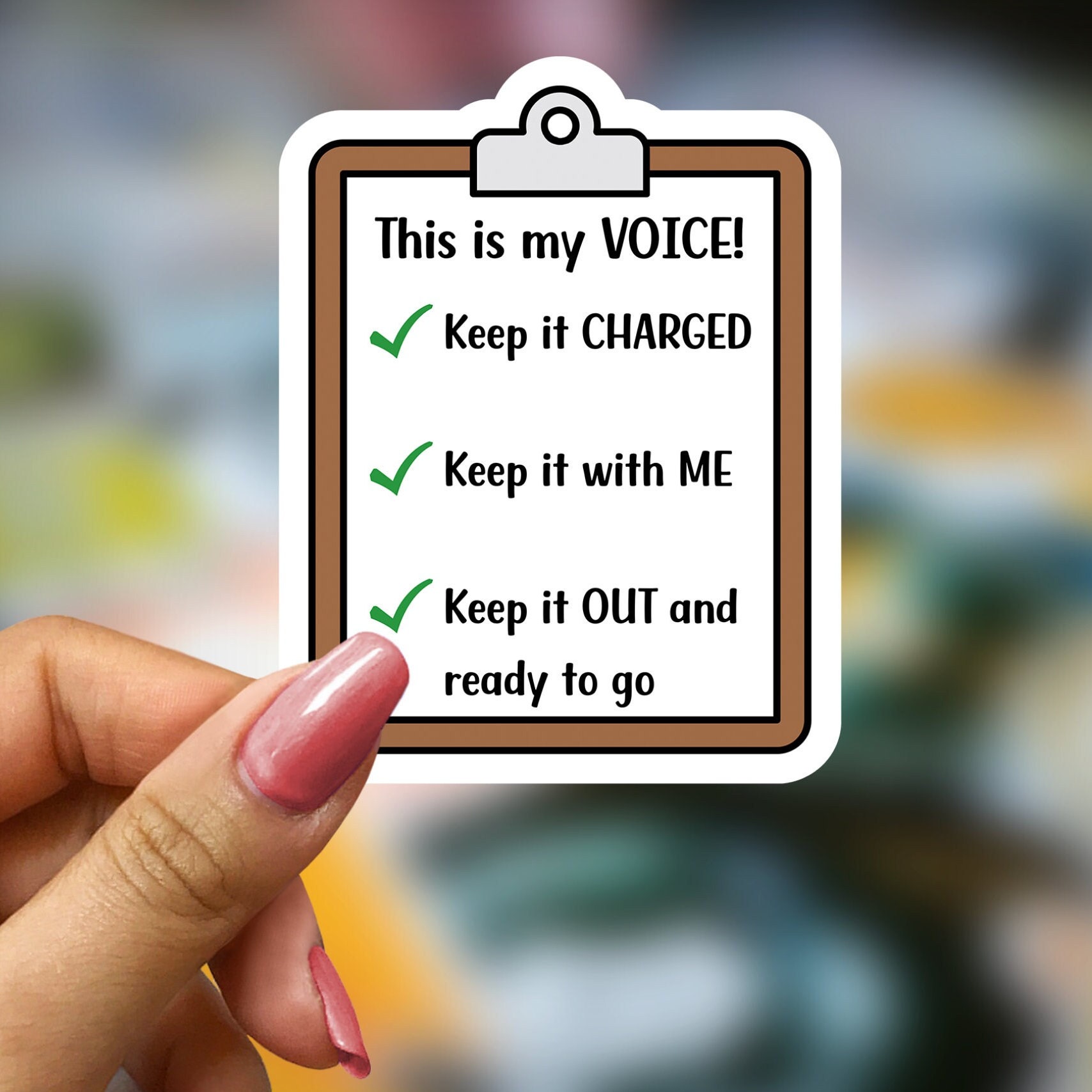 AAC Device Sticker for Augmentative Communication Device for SLP ...