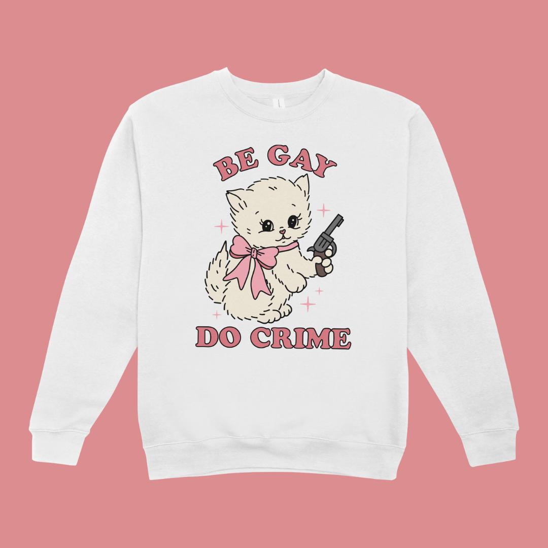 Be Gay Do Crime PNG – Gay Pride Retro Cat Design – Digital Download for ...