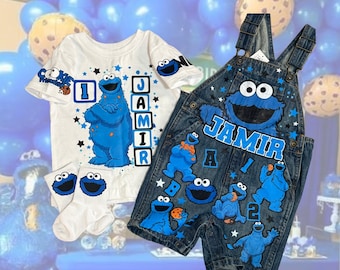Cookie Customized Birthday Overall Outfit