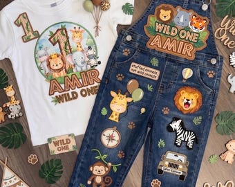 Wild One - Safari - Customized Birthday Outfit