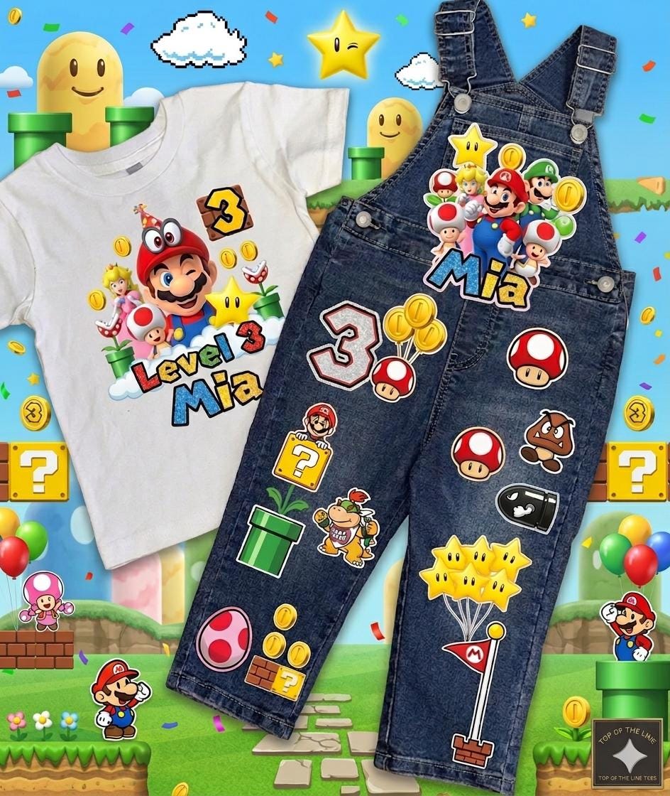 Super mario overalls - Etsy 日本
