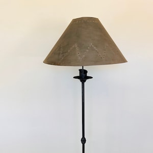 Vintage Spanish Brutalist Iron Floor Lamp