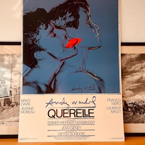 1983 Print // Andy Warhol Querelle Poster