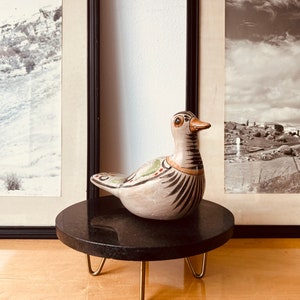Tonala Ceramic Bird / Mexican Art / Vintage Figurine
