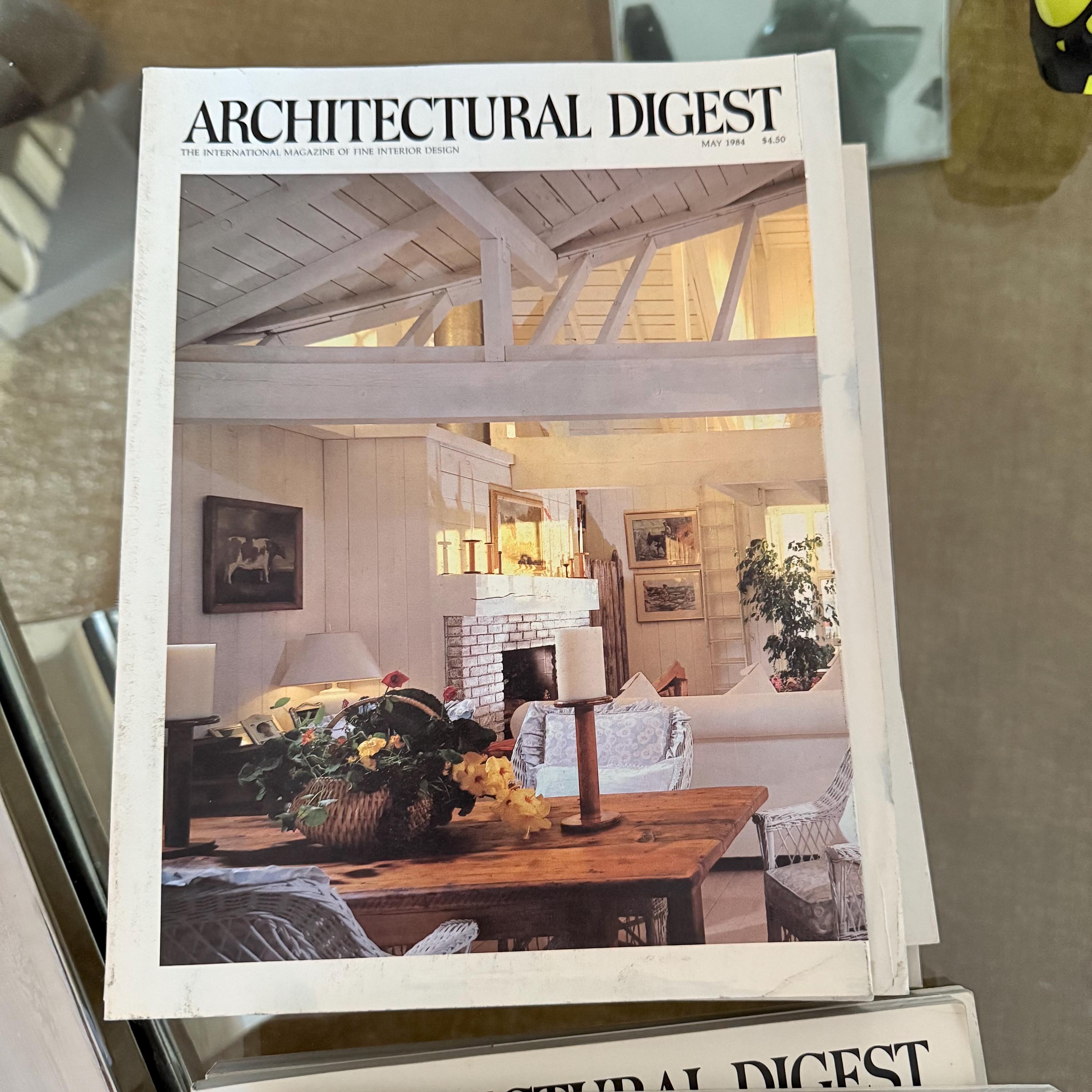 1984 Architectural Digest Magazine Issues / Interior Design / Chic ...