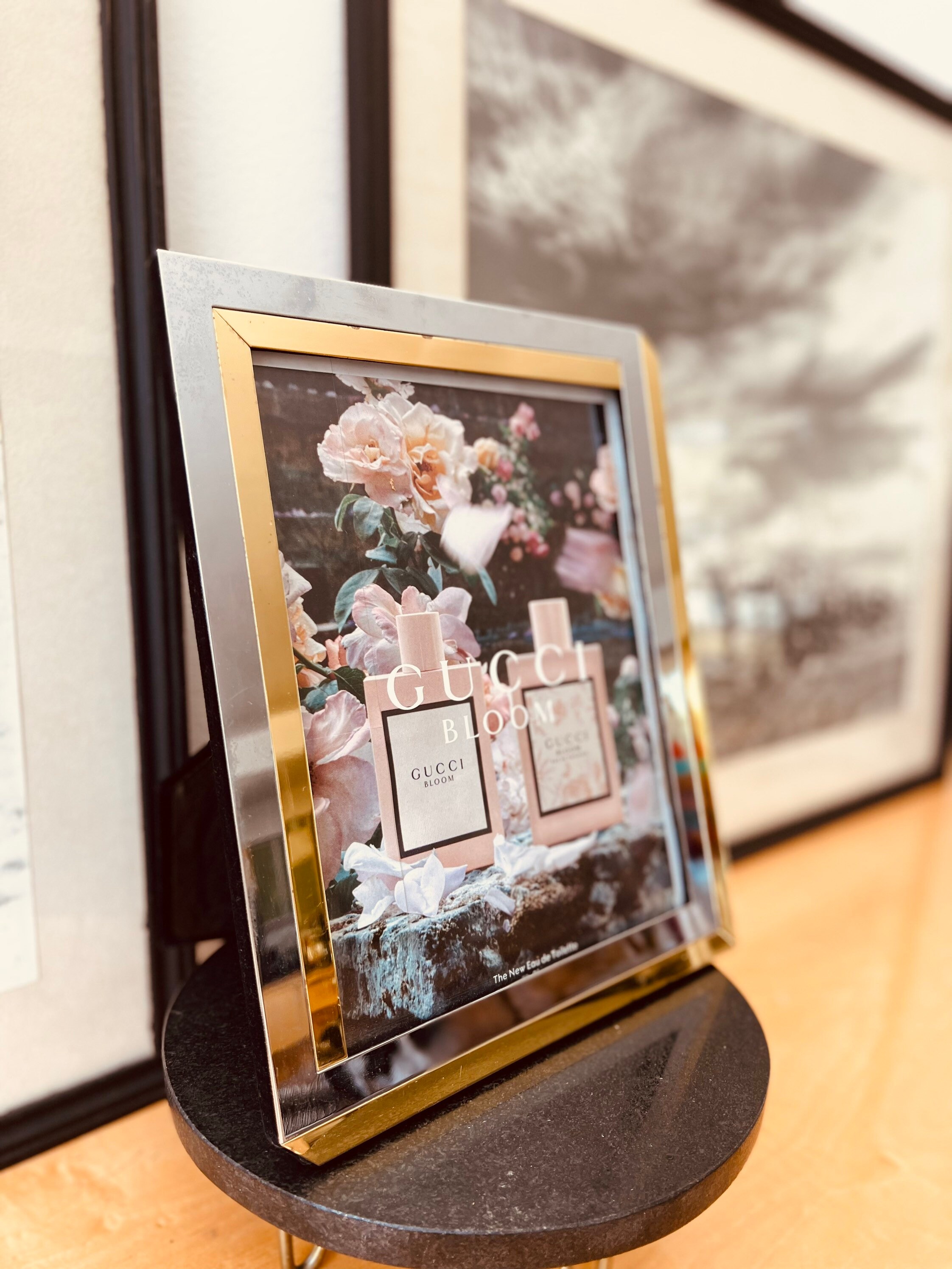 80s Chrome Gold Frame / Old Hollywood Picture Frame / Vintage Etsy