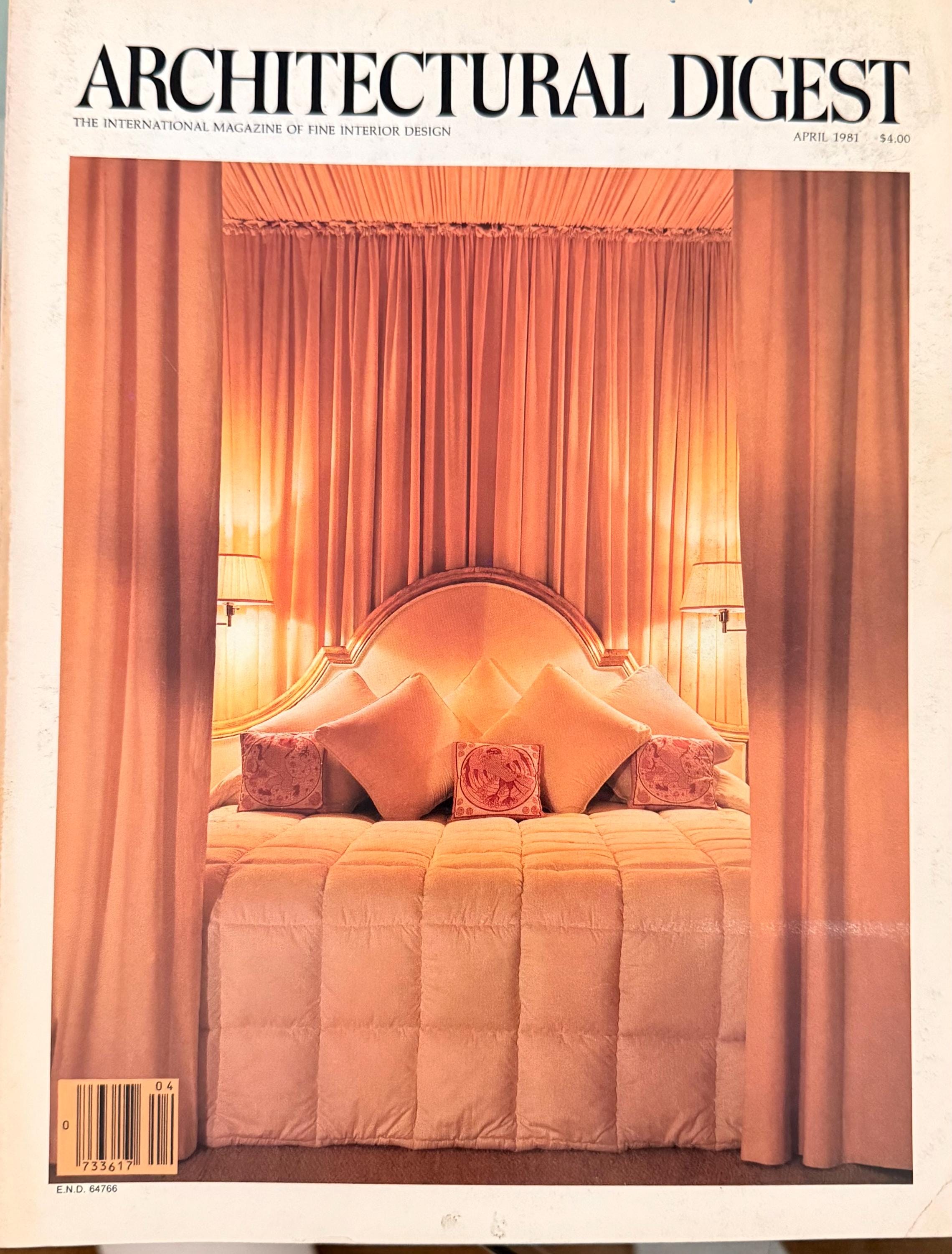1980-1981 Architectural Digest Magazines / Interior Design / Chic ...