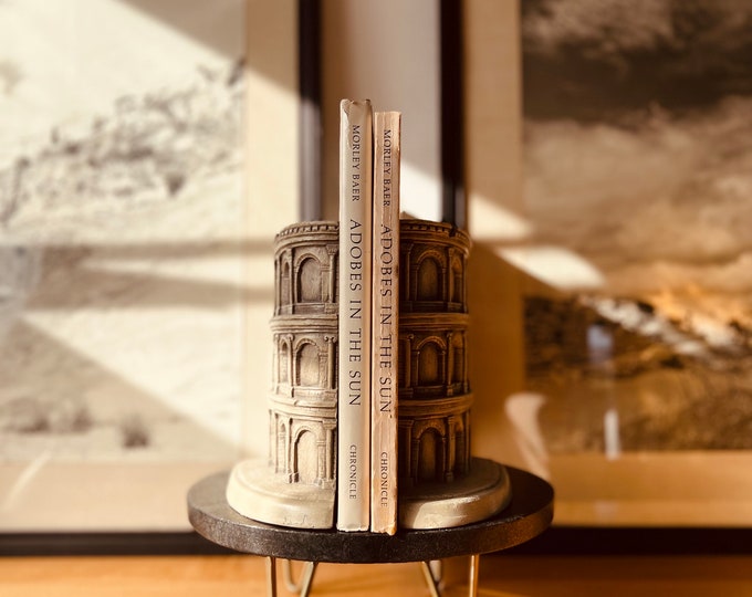 Vintage Greek Bookends / Rare Columns / Library Decor / Librá
