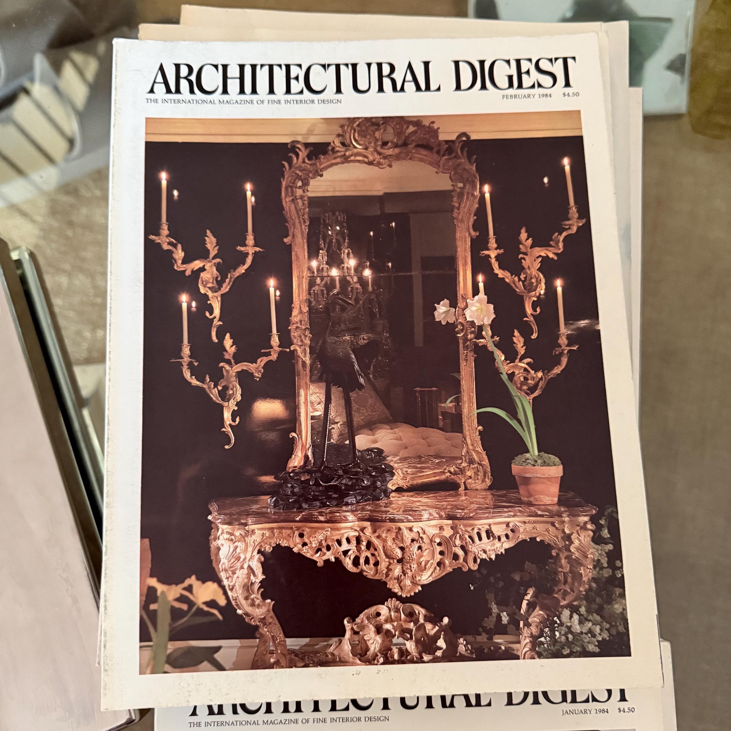 1984 Architectural Digest Magazine Issues / Interior Design / Chic ...