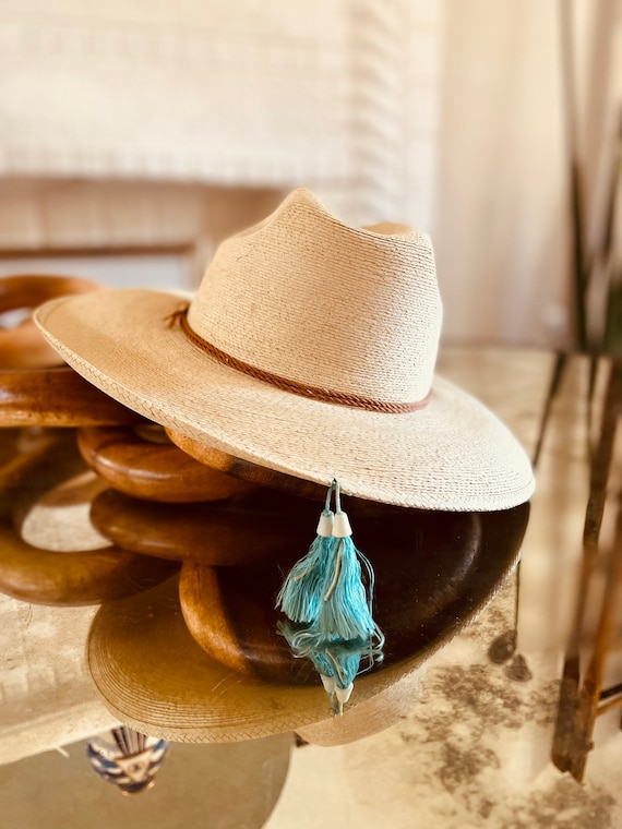 Vintage Straw Hat / Light Straw Sun Hat / Gardener