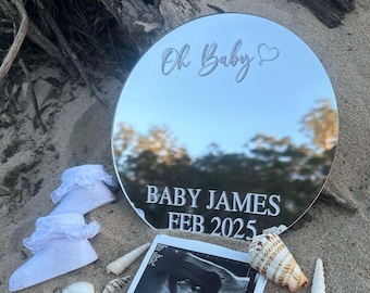 Baby mirror announcement | pregnancy annoucement | mirror annoucement|  mirror baby annoucement | baby on the way